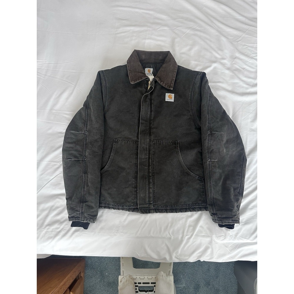 Vintage Carhartt Jacket Men's J02‎ BLACK Size 46 Tall